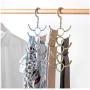 DNJKSA Rotatable 10-Claw Clothes Hanger Windproof Clothes Hanger Handbag Bag Holder Space Saving Clothes Hanger Organizer(5 Pieces/Lot)(Random Color)