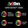 ArtBin 6990AB Super Satchel Compartment Boxes - Clear, Art and Craft Supplies Boxes with Removable Dividers, Secure Latches, Handles ArtBin 6990AB Super Satchel Compartment Boxes - Clear, Art and Craft Supplies Boxes with Removable Dividers, Secure Latches, Handles