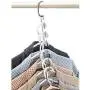 Space Saving Hangers, Magic Hanger Cascading Hanger Stainless Steel Wonder Clothes Hangers (6 Pack)