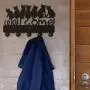 Cat Welcome Design Key Hook Wall Door Clothes Coat Hat Hanger Key Holder with 5 Hooks Strong Adhesive Sticker Wood Hooks(P2) Cat Welcome Design Key Hook Wall Door Clothes Coat Hat Hanger Key Holder with 5 Hooks Strong Adhesive Sticker Wood Hooks(P2)