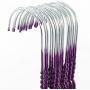 HANGERWORLD 20 Purple Coating 16inch Metal Wire 13 Gauge Pants Bar Coat Clothes Garment Hangers