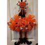 Pumpkins & Witches Halloween Orange Black Deco Mesh Door Decor - FREE SHIPPING - WREATH HANGER INCLUDED Pumpkins & Witches Halloween Orange Black Deco Mesh Door Decor - FREE SHIPPING - WREATH HANGER INCLUDED