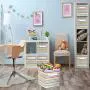 Sorbus Foldable Storage Cube Basket Bin - Great for Nursery, Playroom, Closet, Home Organization (Chevron Multi-Color, 6 Pack)