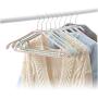 10pcs Random Color Anti-Skid Clothes Hangers Suit Hangers, Shirts Sweaters Dress Hanger Hook