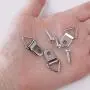 EDCarrying 100 Pack Heavy Duty Triangle Ring Picture Hangers with Screws Single Hole EDC-02