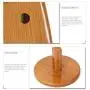 GBYYMX Coat Rack Vertical Bamboo Tree Display Rack Hanger 8 Hooks and Solid Foot Clothes Scarf and hat, Bamboo Natural Color Clothes Stand