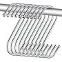 S Hooks for Hanging, Kmeivol 30 Pack S Hooks, Heavy Duty Metal S Hook, Stainless Steel Kitchen Pot Rack Hooks, Clothes, Bags, Towels, Cups, Plants Hooks for Kitchen, Bathroom, Garden, Work Shop S Hooks for Hanging, Kmeivol 30 Pack S Hooks, Heavy Duty Metal S Hook, Stainless Steel Kitchen Pot Rack Hooks, Clothes, Bags, Towels, Cups, Plants Hooks for Kitchen, Bathroom, Garden, Work Shop