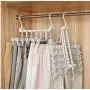 2PC 3D Space Saving Hanger Magic Clothes Hanger Holders with Hook Closet Organizer Rack Organizer Home Hanger Foldable Clothes Clip Decoration