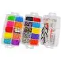 Bins & Things Stackable Storage Container with 30 Adjustable Compartments, Clear, X-Large