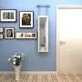 Wall Armoire Jewelry Cabinet with Front Mirror and 2 Door Hangers White Storage Boxes with Size:11.8" x 2.8" x 3 6"