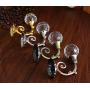 LBFEEL Clear Glass Hooks Crystal Wall Hooks Gold Silver Coat Hat Hangers Hooks Antique Bronze Copper Clothes Hooks (Bronze)