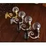 LBFEEL Clear Glass Hooks Crystal Wall Hooks Gold Silver Coat Hat Hangers Hooks Antique Bronze Copper Clothes Hooks (Gold)