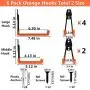 Heavy Duty Garage Storage Utility Double Hooks,Extended Wall Mount Tool Holder Organizer for Ladders,Bike,Chair (4 Pack 7.5" + 2 Pack 5.1" Hook) Heavy Duty Garage Storage Utility Double Hooks,Extended Wall Mount Tool Holder Organizer for Ladders,Bike,Chair (4 Pack 7.5" + 2 Pack 5.1" Hook)