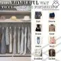 Voilamart 100 Pack Garment Bag Transparent 23.6" x 47.2" - Dustproof Polythene Hanging Clothes Suit Protector Dress Jacket Cover for Dry Cleaner, Home Storage, Travel, Wedding, Road Trip