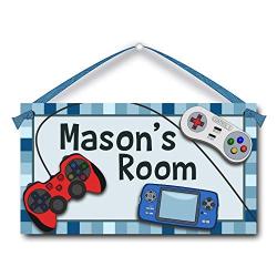 Personalised Kids Room Sign, Remote Controls, Door Hanger