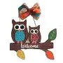 Fall Owls Welcome Door Hanger, Forest Animal Owls Wreath Sign, Woodland Creatures Wood Sign, Tree Branch with Leaves, Fall Decorations Fall Owls Welcome Door Hanger, Forest Animal Owls Wreath Sign, Woodland Creatures Wood Sign, Tree Branch with Leaves, Fall Decorations