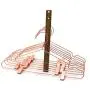 KOOBAY 25PS 42cm Rose Copper Gold Shiny Steel Wire Clothes Clips Hanger Coat Clothes Garment Hangers with Pants Bar Fit Closet Hangers KOOBAY 25PS 42cm Rose Copper Gold Shiny Steel Wire Clothes Clips Hanger Coat Clothes Garment Hangers with Pants Bar Fit Closet Hangers