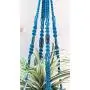 Blue Macrame Plant Hanger - Blue Planter - Blue Pot Holder - Plant Hanger Macrame - Large Plant Hanger - Colorful Macrame - Plant Lover Gift