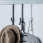 Clothes Racks Non-Perforated Clothes Hanger Wall Mount Rack on The Back of The Hanger Door, 5 Pcs, Standard Hangers (Color : Black) Clothes Racks Non-Perforated Clothes Hanger Wall Mount Rack on The Back of The Hanger Door, 5 Pcs, Standard Hangers (Color : Black)