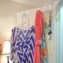 Over The Door Hook - Free Moving Adjustable Storage Organizer Rack for Hand Towel,Coat,Hat,Clothes,Hanger,Kraft Paper Bags,Towel Coat Rack Hats - Silver (5 Pack) Over The Door Hook - Free Moving Adjustable Storage Organizer Rack for Hand Towel,Coat,Hat,Clothes,Hanger,Kraft Paper Bags,Towel Coat Rack Hats - Silver (5 Pack)