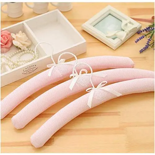 5pcs Random Color 41cm European Style Anti Skid Satin Padded Clothes Hangers, for Adult Dress Hanger with Sponge Padded Seamless Hanging 5pcs Random Color 41cm European Style Anti Skid Satin Padded Clothes Hangers, for Adult Dress Hanger with Sponge Padded Seamless Hanging