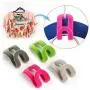 20Pcs Mini Flocking Hooks for Clothes Hanger Closet Organizer Travel Clothes Hanging Organizer Coat Hooks Color Random 20Pcs Mini Flocking Hooks for Clothes Hanger Closet Organizer Travel Clothes Hanging Organizer Coat Hooks Color Random
