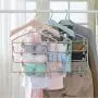 HJYPYJ Magic Hanger,No Trace PP Folding Hanger,Rotate Telescopic Trouser Hangers,for Balcony/Wardrobe Durable/Blue / 1 pcs