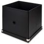 Samsill Pop n’ Store Decorative Storage Boxes with Lid, Collapsible and Stackable, Cube Storage Box, Interior Size (11&quotx11&quotx11"”) Black, PNS12LSBK