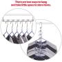 DIOMMELL 4 Pack Closet Magic Space Saving Hangers Organization, Wardrobe Space Saver Hanger oragnizer, Multi Hanger for Clothes Jeans Pants