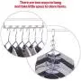 DIOMMELL 4 Pack Closet Magic Space Saving Hangers Organization, Wardrobe Space Saver Hanger oragnizer, Multi Hanger for Clothes Jeans Pants