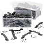 Juvale 200-Count 1.8 Inch Metal Sawtooth Picture Frame Hangers with 400 Screws Juvale 200-Count 1.8 Inch Metal Sawtooth Picture Frame Hangers with 400 Screws