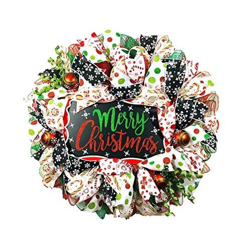 Merry Chirstmas Door Hanger, Handcrafted, 24 Inxches
