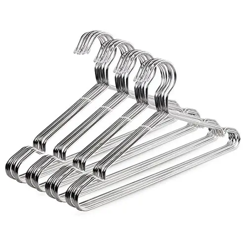 TIMMY Wire Hangers 40 Pack Stainless Steel Strong Metal Coat Hangers Clothes 16.5 Inch TIMMY Wire Hangers 40 Pack Stainless Steel Strong Metal Coat Hangers Clothes 16.5 Inch