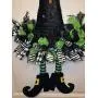 Halloween Door Hanger, Witch Door Hanger, Halloween Wreath, Front Door Decor,