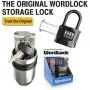 WordLock Key lock boxes ? large capacity Secure Realtor Storage Lockbox with 4 Letter Word combination - Indoor / Outdoor Use for surfers, beach and sports