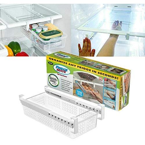 Creative Refrigerator Storage Boxes Fridge Mate Drawers Refrigerator Pull Out Bin Organizer Fresh Spacer Layer Storage Rack