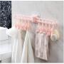 5pcs Color Random Folding Clothes Hanger Organizer Multi-Port Support Wall Mount Baby Clothes Drying Racks Bathroom Home Storage Rack with Clips 5pcs Color Random Folding Clothes Hanger Organizer Multi-Port Support Wall Mount Baby Clothes Drying Racks Bathroom Home Storage Rack with Clips