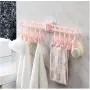 5pcs Color Random Folding Clothes Hanger Organizer Multi-Port Support Wall Mount Baby Clothes Drying Racks Bathroom Home Storage Rack with Clips 5pcs Color Random Folding Clothes Hanger Organizer Multi-Port Support Wall Mount Baby Clothes Drying Racks Bathroom Home Storage Rack with Clips