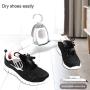 Nfudishpu Portable Mini Drying Rack, Outdoor Mini Foldable Clothes Hanger Shoe Dryer with HOT and Cold Drying Technology Safely Dry Quiet Easy to Use