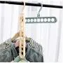 10pcs Random Color Multi-Function 9-Hole Sliding Clothes Hanger Sorting Drying Rack Hook Organizer 3D Space Saving Hanger Magic Hanger with Hook 10pcs Random Color Multi-Function 9-Hole Sliding Clothes Hanger Sorting Drying Rack Hook Organizer 3D Space Saving Hanger Magic Hanger with Hook