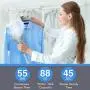 PurSteam Full Size Garment Fabric Steamer Professional Heavy Duty Industry Leading 2.5 Liter (85 fl.oz.) Water Tank Producing Over 60min of Continuous Steam with 4 Level Steam Adjustment PurSteam Full Size Garment Fabric Steamer Professional Heavy Duty Industry Leading 2.5 Liter (85 fl.oz.) Water Tank Producing Over 60min of Continuous Steam with 4 Level Steam Adjustment