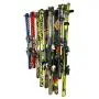StoreYourBoard Omni Ski and Snowboard Wall Storage Rack, Holds 10 Pairs, Ski Wall Mount, Home and Garage Storage Hanger
