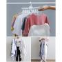 HJYPYJ Magic Clothes Hangers, Slip PP Space Saving Hanger Organiser, 360?? Rotation Folding Hanger, White / 8 Pcs