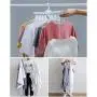HJYPYJ Magic Clothes Hangers, Slip PP Space Saving Hanger Organiser, 360?? Rotation Folding Hanger, White / 8 Pcs