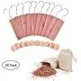 Eluck 22 Pack Cedar Hanger Moth Protection Closet Cedar for Moth(9.451.70.9) for Protection Against Midew and Odor
