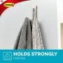 Command Large Double Bath Hook, Satin Nickel, 1-Hook, 1-Water-Resistant Strip, Organize Damage-Free Command Large Double Bath Hook, Satin Nickel, 1-Hook, 1-Water-Resistant Strip, Organize Damage-Free