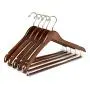Quality Hangers Wooden Hangers Beautiful Sturdy Suit Curved Hangers Great for Travelers Heavy Duty Coat Hanger with Locking Bar Gold Hooks (5 Pack) Quality Hangers Wooden Hangers Beautiful Sturdy Suit Curved Hangers Great for Travelers Heavy Duty Coat Hanger with Locking Bar Gold Hooks (5 Pack)