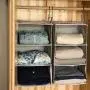 StorageWorks 2PCS Detachable 3-Shelf Hanging Closet Organizers, Collapsible Closet Hanging Shelves for Clothes and Shoes, Canvas, Gray, 12"x12"x21" StorageWorks 2PCS Detachable 3-Shelf Hanging Closet Organizers, Collapsible Closet Hanging Shelves for Clothes and Shoes, Canvas, Gray, 12"x12"x21"