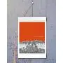 White Wood Poster Hanger, Custom size Art Hanger, poster frame, picture hanger, White Wood, Handmade Frame