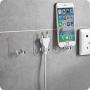 FIN86 Home Kitchen Storage Utensil, 10/5 pcs Wall Storage Hook Power Plug Socket Holder Wall Adhesive Hanger Home Office (B)